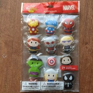Marvel Itty Bittys Sticker Pack - Red, Blue, Green